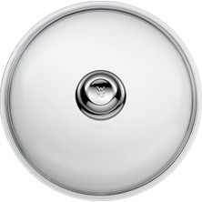MSP 28 cm Cam Tava Kapağı, Metal Kulplu, Isıya Dayanıklı Cam, 28 cm Tavalar Için, Bulaşık Makinesinde Yıkanabilir