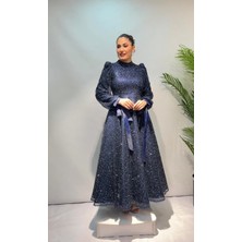 Perfect Mega Store New Elegans Tamamı Simli Abiye ELBISE-2357