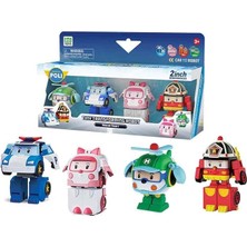 MSP MRT-674 Robocar Poli Mini Transforming Kasabanın Kurtarma Araçları 4lü Set