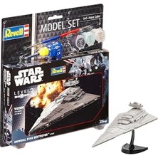 aklow akyoleticaret Modellbausatz Star Wars Imperial Star Destroyer Ölçek 1: 12300; Level 3, Taklidi ile Bir Çok Detayı, Model Set Orijinal Gösterimini Basiszubehoer, Kolay Yapıştırma ve Boyama, 63609