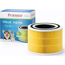MSP Levoit Core 300, Core 300S Air Purifier Uyumlu Hepa + Karbon Filtre - (Pet-Evcil Hayvan) (Sarı)