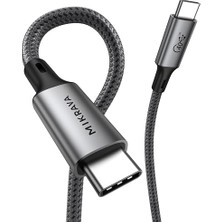 MSP 4.0 40GBPS USB C Veri Kablosu, 240W USB C Şarj Kablosu, 8K@60hz 4K@240Hz 2K@360Hz Thunderbolt 4 Görüntü Kablosu, Macbook, Monitör, Docking Istasyonu, iPhone ile Uyumlu - 1 Metre