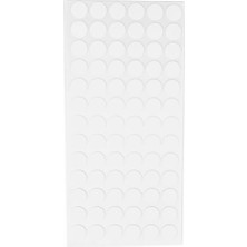 MSP Vida Çivi Gizleyici Tapa 15MM x 78 Parça | Çivi ve Vida Deliği Için Gizleyici Sticker | Kendinden Yapışkanlı Vida Tapası (Beyaz)
