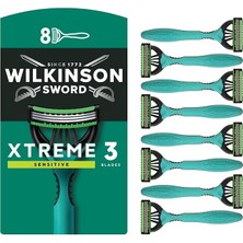MSP Sword Xtreme 3, Oynar Başlıklı Kullan At Tıraş Bıçağı 8'li Paket