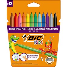 MSP Kids Kid Couleur Keçeli Boya Kalemi, 12'li Kutu