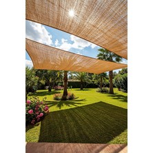 MSP Kanaviçe Kumaş Gölgelik – Doğal Dokulu Pergola & Bahçe Gölgelik 1m x 1.5m
