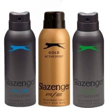 MSP Active Sport Gold Yeşil Mavi Deodorant 3x 150ML Set