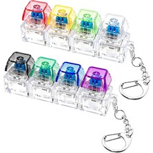 MSP Adet Klavye Fidget Oyuncak, Klavye Fidget Anahtarlık 4'ü 1 Arada Klavye Dekompresyon Düğmesi Parmak Tıkırtı Oyuncaklar, Anahtarlık Düğmesi Stres Giderici Fidget Hediyeler Stres Rahatlama Stres