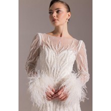 Perfect Mega Store Kenzel Tamamı Kasnak Işleme Abiye ELBISE-25072