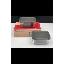 MSP Snow Box Saklama Kabı 420 cc Ikili Plastik Gri Kapaklı