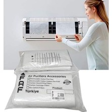 MSP Fresh Air Filter Tüm Klimalar Için Uyumlu Elekrostatik Gümüş Iyonlu Klima Filtresi 10 Adet
