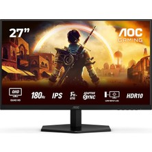 MSP Q27G42XE 180 Hz 0,5ms Freesync 2k HDR10 Fast IPS Gysnc Oyuncu Monitörü