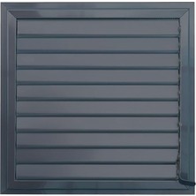 MSP Alüminyum Menfez Havalandırma Panjur, Uzun Ömürlü, Banyo Wc Için, Türkiye Üretimi (Siyah, 50CMX50CM)