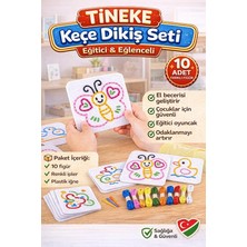 MSP Keçe'den 10 Adet El Işi Dikiş Kiti Desenli Kolay ve Eğlenceli Hobi Eğitici Öğretici