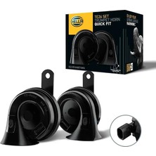 MSP Korna TE26 Set - 12V - 110DB(A) - 400Hz-500Hz - Düşük Ses/yüksek Ses - Elektrikli - Ece Onaylı - Gövde Rengi: Siyah - Miktar: 2 Fanfare 3fh 012 010-931