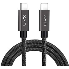 MSP Force 100W Type-C To Type-C USB 3.1 Gen2 10 Gbps 4k@60hz Hızlı Şarj Data ve Görüntü Aktarım Kablosu Örgülü Gn (50 Cm)