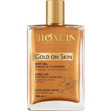 MSP Gold On Skin Kuru Yağ – Yasemin, Manolya, Hanımeli, Kalendula ve Hindistan Cevizi Yağları Içeren Işıltı Veren Nemlendirici – 100 ml – Tüm Cilt Tipleri Için