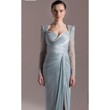 Perfect Mega Store Kenzel Kolları Taş Detaylı Abiye ELBISE-25075