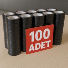 aklow akyoleticaret Siyah Elektrik Bandı Kablo Bandı Pvc Izole Bant, 100 Adet