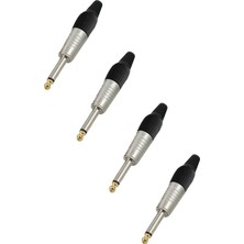MSP Merz SFC-M63-4X 6.35MM Mono Jack Gitar Jack Erkek Jak (4 Adet)