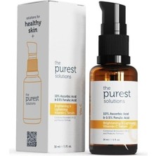 MSP Purest Solutions C Vitamini Aydınlatıcı ve Ton Eşitleyici Cilt Serumu, 30 Ml,%10 Ascorbic Acid &%0,5 Ferulic Acid