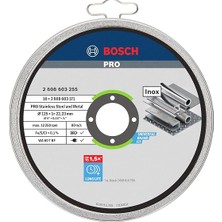 MSP Professional Accessories Için Ayırma Diski Düz Standart Inox – Rapido Wa 60 T Bf, 125 Mm, 10-Er Paket, 2608603255