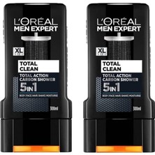 MSP Paris 2'li Men Expert Total Clean 5'i 1 Arada Kömürlü Duş Jeli (2 x 300 Ml)