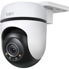 MSP Tapo TC41 2k Dış Mekan Pan/tilt Güvenlik Wi-Fi Kamera, IP65 Hava Koşullarına Dayanıklı, Hareket Algılama, 360° Görsel Kapsama Alanı, Tam Renkli Gece Görüşü, Yerel Depolama, Alexa ve Googlehome