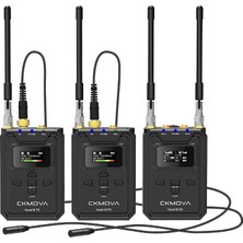 MSP Ckmova Vocal M V2 Profesyonel Uhf Çift Kanallı Kablosuz Mikrofon 2 Verici ve 1 Alıcı Seti