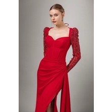 Perfect Mega Store Kenzel Taş Işlemeli Abiye ELBISE-7107