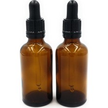 MSP 50 ml Kahverengi Camlı-Şişe Ile, Damla Pipetten
