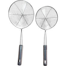 MSP Saplı Kevgir Seti, 18-16 cm Çap, 2'li Set, Gri