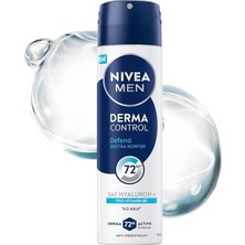 MSP Men Erkek Sprey Deodorant Derma Control Defend 150 Ml, 72 Saat Anti Perspirant Koruma, Tahrişe Karşı Koruma,hyaluronik Asit, Pro Vitamin B5,alkolsüz Formül