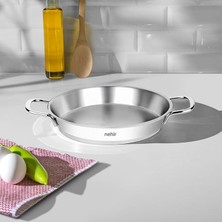 MSP Silver Çelik Italyan Omlet Sahan 18 cm Kapaksız