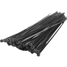 MSP Home 100 Adet Kablo Bağı Seti, Amerikan Kelepçesi, Cırt Elektrik Kablo Bağı, Dayanıklı ve Çok Yönlü Kullanım Için Ideal, Organizasyon ve Düzenleme (Siyah, 2.5X150MM)