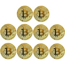 MSP Madeni Hatıra Parası, Btc Altın Rengi Hediye Sikke Para, Kutulu Koleksiyon Parası (10 Adet)