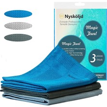MSP Plus Mikrofiber Bez Cam Bezi Mikrofiber Temizlik Bezleri Sihirli Mikrofiber Temizlik Bezi Ev Mutfak Araba Motosiklet Pencereler 40X60 cm 3 Adet