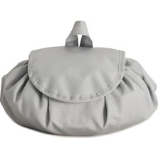 MSP Home Textile Fonksiyonel Su Itici Leke Tutmaz Kumaş Düzenleyici Seyahat Tipi Makyaj Çantası Ø 50 cm