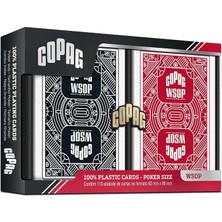 MSP Wsop 2024 World Series Of Poker Edition, Premium Pvc Poker Kartları, Iki Deste (Kırmızı, Siyah)