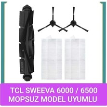 aklow akyoleticaret Tcl Sweeva 6000 ve 6500 Uyumlu Set: Ana Fırça, Yan Fırça, Hepa Filtre