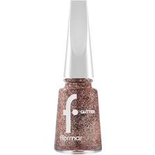 MSP Yoğun Simli Şeffaf Oje - Glitter Nail Enamel - GL043 ROSEGOLD-8682536050005