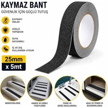 MSP Bant 25MM x 5 M – Güçlü Yapışkanlı, Suya Dayanıklı, Merdiven, Rampa, Tekne ve Karavan Için Kaydırmaz Güvenlik Bandı