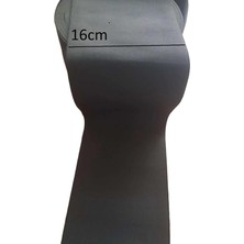 MSP 16 cm Siyah Don Paça Bel Lastiği Yassı Geniş Lastik 2 Metre