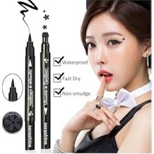 aklow akyoleticaret Çift Taraflı Çiçek Desenli Kalem Eyeliner, SE86953256564544
