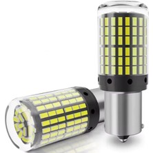 MSP 93 Tek Duy LED P21W Tip BA15S 144 Ledli Düz Tırnak Beyaz