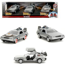 MSP Delorean 9333399314R00 1:32 Ölçek 40. Yıl Dönümü Trilogy Metal Gövdenin Ikonik Modelleri Resmi Lisanslı Ürün