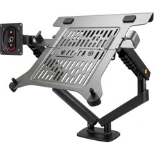 MSP North Bayou Nb F160L Amortisörlü 17"-27" Monitör Tutucu ve 10"-17" Laptop Standı 2023 Yeni Tasarım