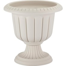 MSP Saksı 34 * 30 cm 9.8 Litre Dış Mekan Saksı Beyaz