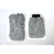 MSP 2'li Set Mikrofiber Şönil Oto Yıkama Süngeri ve Şönil Temizlik & Kurulama Eldiveni