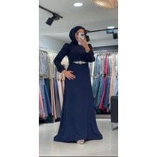 Perfect Mega Store New Elegans Otriş Detaylı Abiye ELBISE-2392